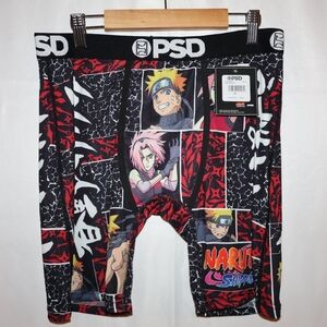 PSD Naruto Graphic Boxer Briefs - Black and Red